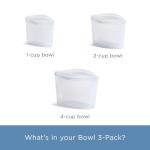 Stasher Premium Silicone Reusable Food Storage Bags, 3-Pack, Clear, Multi-Use Food Storage Bags, Lunch Bag, Travel Containers, BPA Free, Leak-free, Dishwasher-Safe, Eco-friendly