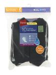 Hanes Womens Value Pack, No Show Soft Moisture-wicking Socks, Available In 10 And 14-packs, Black - 10 Pack, 8-12 US