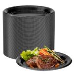 100PCS 7 Inch Disposable Paper Plates, Small Party Plates for Snacks, Desserts, Heavy Duty and Grease-Resistant, Eco-Friendly Plates for Halloween, Thanksgiving, Christmas, Birthdays, Weddings, BBQs