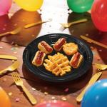 100PCS 7 Inch Disposable Paper Plates, Small Party Plates for Snacks, Desserts, Heavy Duty and Grease-Resistant, Eco-Friendly Plates for Halloween, Thanksgiving, Christmas, Birthdays, Weddings, BBQs