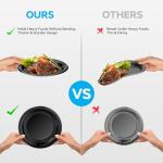 100PCS 7 Inch Disposable Paper Plates, Small Party Plates for Snacks, Desserts, Heavy Duty and Grease-Resistant, Eco-Friendly Plates for Halloween, Thanksgiving, Christmas, Birthdays, Weddings, BBQs