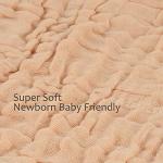 DAXUE 10 Pcs Baby Muslin Washcloths 100% Natural Cotton Unbleached, Extra Soft Baby Wipes Organic Burp Cloths Blank Bibs for Newborns Infants Sensitive Skin, Shower Gift Set 12"x12"