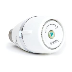 Niagara Water Saving Shower Heads - Adjustable 1.0 GPM & 1.5 GPM High Pressure, Low Flow Shower Head, White Finish - Efficient Water Saver Shower Head for Eco-Friendly Bathing