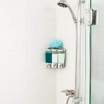 Better Living Products Clear Choice Shower 3 Shampoo and Soap Dispenser, 7.5" x 3.5" x 7.5, Chrome