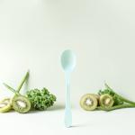 KNORK Eco 12 Piece (Fork, Knife, Spoon) Plant Based Cutlery Bamboo Reusable Flatware Set, (Mint, coral, white, gray)