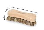 Naturolic All-Natural Wooden Scrub Brush Set | Wooden Handle | Palmyra Bristle Brush for Cleaning | Eco Friendly Cleaning Products | Scrub Brush Set of 2