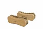 Naturolic All-Natural Wooden Scrub Brush Set | Wooden Handle | Palmyra Bristle Brush for Cleaning | Eco Friendly Cleaning Products | Scrub Brush Set of 2