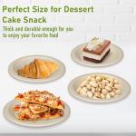 Uniecocus Paper Plates Bulk 400 Count, Small 6 inch Eco Friendly Plates, Compostable Biodegradable Disposable for Party, Everyday