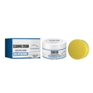 Yunqing Multipurpose Shoe Polish Clean-ing Cream No-Wash Stain Removal with Sponge, Perfect for Leather, Silicone, Car Interiors - Convenient, Environmentally Friendly Shoe Maintenance Solution