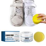 Yunqing Multipurpose Shoe Polish Clean-ing Cream No-Wash Stain Removal with Sponge, Perfect for Leather, Silicone, Car Interiors - Convenient, Environmentally Friendly Shoe Maintenance Solution