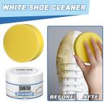 Yunqing Multipurpose Shoe Polish Clean-ing Cream No-Wash Stain Removal with Sponge, Perfect for Leather, Silicone, Car Interiors - Convenient, Environmentally Friendly Shoe Maintenance Solution