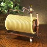 Candle by the Hour 80-Hour Horizontal Candle, Eco-friendly Natural Beeswax with Cotton Wick