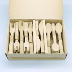 Eco Friendly, Biodegradable Bamboo Cutlery Bulk Set - 100% Biodegradable Compostable Disposable Utensils - Forks, Spoons, Knives - 120 Piece Bulk Set - Eco Friendly Alternative to Plastic