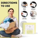 ECO ROOTS Laundry Detergent Sheets 64 loads | ECO FRIENDLY Unscented Sheets, Liquidless Travel Size Laundry Strips Detergent, Zero Waste Plastic Free Sustainable Washer Products
