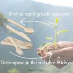 350 Pieces Compostable Wooden Cutlery Set - Disposable Wood Utensils(140 Forks,105 Spoons,105 Knives)-Bamboo Silverware And Plastic Flatware Alternative,Heavy Duty Serving Utensils For Party/Picnic