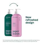 ATTITUDE Soothing Shower Gel, Dermatologically Tested, Plant and Mineral-Based, Vegan Personal Care Products, White Tea Leaves, 32 Fl Oz