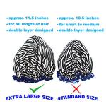Bleu Bath (2 Pack) Sexy Lovely Fashion Style Hair Cap Extra Large Double Layer Lined Waterproof Durable Eco-Friendly Shower Cap with Tight Elastic-Fashionista Collection Bath Cap (Sexy Style)