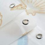 Ufatansy Shower Curtain Sea Star Theme Pattern Liner Waterproof, 100% Eco-Friendly PEVA Bathroom Curtian Stain Resistant with Rustproof Metal Grommets, Standard Size （72Lx48W