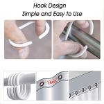 Ufatansy Shower Curtain Sea Star Theme Pattern Liner Waterproof, 100% Eco-Friendly PEVA Bathroom Curtian Stain Resistant with Rustproof Metal Grommets, Standard Size （72Lx48W