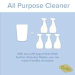 Gren Multi Surface Cleaner, all purpose cleaner refill Tablets, animal friendly cleaning products, all purpose cleaner concentrate, kitchen degreaser cleaner, non toxic cleaning spray, 5 Count