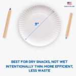 Hygloss Paper Plates - Uncoated White Plate - Use for Foodware, Events, Activities, Crafts Projects and More - Environmentally Friendly - Recyclable and Disposable - 9-Inches - 100 Pack