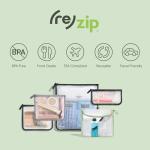 (re) zip 2-Pack Gallon Size Storage Bags | Zippered, Reusable Bags for Travel & Household Storage | BPA-Free, Food Grade, Machine Washable (Black)