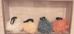 Loofah Sponge Exfoliating Loofah Body Scrubber Eco Friendly Shower Bath Pouf 4 Pack Premium Soft mesh