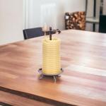 Candle by the Hour 80-Hour Citronella Candle, Eco-friendly Natural Beeswax with Cotton Wick,Yellow