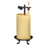 Candle by the Hour 80-Hour Citronella Candle, Eco-friendly Natural Beeswax with Cotton Wick,Yellow