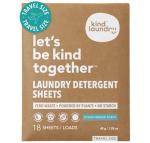 Kind Laundry Detergent Sheets with Stain-Fighting Enzymes - Plant Powered Eco-Friendly Laundry Soap Sheets - Home or Travel Laundry Detergent - Ocean Breeze, 18 Loads (Mom's Choice Award Winner)