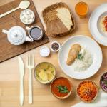 Compostable No Plastic Knives Plastic Forks Plastic Spoons Plastic Utensils, Compostable Cutlery Set is Eco Friendly Products for Lounge Party Wedding BBQ Picnic Camping