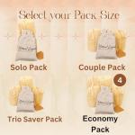 All Natural Loofah Sponge, Pack of 2 Real Egyptian Bath & Shower Exfoliating Loofa Scrubber Sponges for Face, Back & Body, Eco Friendly, No Toxic Chemicals, 6" x 6" by Crafts of Egypt