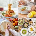 Compostable No Plastic Knives Plastic Forks Plastic Spoons Plastic Utensils, Compostable Cutlery Set is Eco Friendly Products for Lounge Party Wedding BBQ Picnic Camping