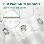 Bowery Home Eco-Friendly Recycled Polyester Shower Curtain Liner – Waterproof, Sustainable, Non-Toxic Shower Curtain Liner, with Rust-Proof Grommets, NOT Made in China - 72x72IN, 4G – Frosted