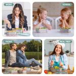 Fyrnova 8 PCS Food Storage Containers with Lids Airtight, Stainless Steel Containers Set for Kitchen Storage, Meal Prep, Lunch Containers, Microwave/Dishwasher Safe (41oz & 24oz)