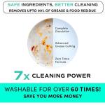 Zero Trace Dishwasher Detergent Eco-Friendly Sheets for Dish Washing - Plant Powered Technology- Unscented- 60 Loads