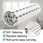 BEMISO BEMISO Shower Mat Non Slip Bathtub Mat with Suction Cups and Drain Holes 37.4 x15.7 Inch Bath Mat for Tub & Shower.Easy Dry,Easy to Cut,Eco-Friendly