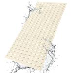 BEMISO BEMISO Shower Mat Non Slip Bathtub Mat with Suction Cups and Drain Holes 37.4 x15.7 Inch Bath Mat for Tub & Shower.Easy Dry,Easy to Cut,Eco-Friendly