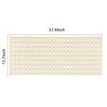 BEMISO BEMISO Shower Mat Non Slip Bathtub Mat with Suction Cups and Drain Holes 37.4 x15.7 Inch Bath Mat for Tub & Shower.Easy Dry,Easy to Cut,Eco-Friendly