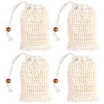 Eco-Friendly Skincare, Natural Exfoliation, Cotton Bathroom Accessories, Sustainable soap Storage, Zero Waste Shower Products, Biodegradable soap Pouch