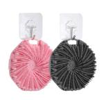 2Pcs Silicone Body Scrubber,Exfoliating Body Scrubbers for use in Shower,Silicone Body Brush for Showering and Anti-Slippery Handles for All Skin Types,Eco Friendly Shower Scrubber for Body (Pink)