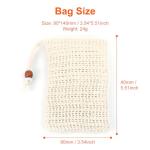 Eco-Friendly Skincare, Natural Exfoliation, Cotton Bathroom Accessories, Sustainable soap Storage, Zero Waste Shower Products, Biodegradable soap Pouch