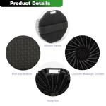 2-Pack Silicone Body Scrubber Shower Brushes,Exfoliating Body Scrubber for All Skin Type, Eco Friendly Shower Scrubber for Body, Silicone Body Brush for Showering(Black & Gray)