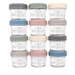 WeeSprout Reusable Glass Baby Food Storage Jars