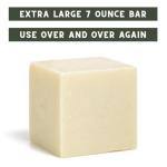 Natural Solid Dish Soap Bar, Concentrated Eco-Friendly Dishwashing Detergent, Extra Large Cube, Vegan, Hand-Made In The USA, No Plastic, No Artificial Fragrances or Colors