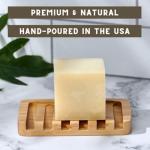 Natural Solid Dish Soap Bar, Concentrated Eco-Friendly Dishwashing Detergent, Extra Large Cube, Vegan, Hand-Made In The USA, No Plastic, No Artificial Fragrances or Colors
