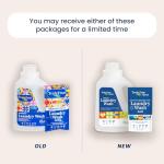 Truly Free Natural Laundry Detergent for Sensitive Skin | Eco Friendly, Plant Based, Baby Clothes Safe | Clean & Easy Powder to Liquid, 1 Pack Detergent + 1 Refillable Jug | Signature Scent, 50 Loads