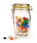 10Pcs Mason Jar Pattern Food Storage Bag Reusable Portable Stand Up Smell Proof Ziplock Bags Snack Saver Container Retail Package Bag Frosted Pouches Yellow 6×4.2in (15.7×10.5cm)