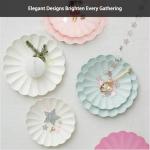 Biodegradable Bamboo Paper Plates 30-Pack, Heavy Duty Disposable Plate 9" & 7" Platters, Eco-Friendly Reusable Non-toxic Recycled Compostable Green Disposables for Lunch, Dinner, Party ﻿ ﻿ ﻿ ﻿ ﻿