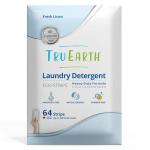 Tru Earth Platinum - Heavy Duty Laundry Detergent Sheets - Up to 128 Loads (64 Count), Fresh Linen Scent - Ultra-Concentrated Formula - Eco-Friendly Laundry Sheets